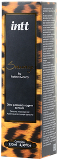 Массажное масло INTT SAUVAGE by Fatima Moura с возбуждающим эффектом, 130 мл