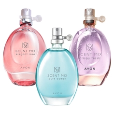 Туалетная вода Avon Elegant Rose Crispy Fresh Pure Ocean Scent Mix для нее