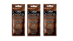 Крем для солярия на основе алоэ Choco Milk 20хbronzer масла какао миндаля Ши 15 мл х 3 шт. SOL Bianca