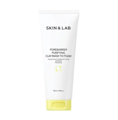 Маска для лица Skin&Lab Porebarrier Purifying Clay Mask to Foam с 5 видами глины, 100 мл
