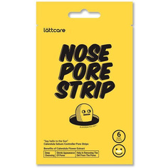 Полоски для носа Lattcare очищающие с календулой Nose Pore Strip Calendula 6 шт