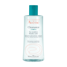 Мицеллярная вода Avene Cleanance для комбинированной и жирной кожи склонной к акне 400 мл