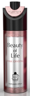 Дезодорант Milestone Beauty Of Life Pink Crystal woman Парюмированный, 200 мл