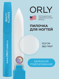Пилка стеклянная двусторонняя ORLY Crystal Line mini Blue абразивность 360