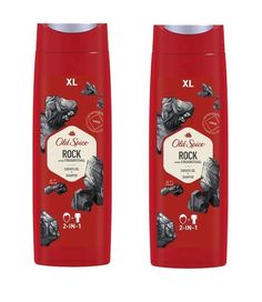 Шампунь-гель для душа Old Spice 2 в 1 Rock with Charcoal 400 мл 2 шт