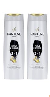 Шампунь-бальзам Pantene Pro-V 3в1 Густые и крепкие 360 мл 2 шт
