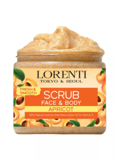 Скраб Lorenti для лица и тела Apricot Абрикос 500мл