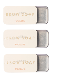 Мыло для бровей Focallure Brow Styling Soap с щеточкой 10 г 3 шт