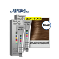 Крем-краска CONSTANT DELIGHT для окрашивания волос Delight Trionfo 5.42 60 мл 2 шт