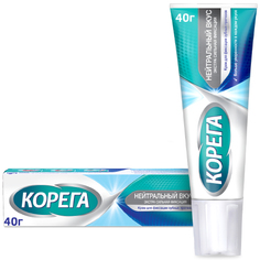 Крем Корега Нейтральный Вкус для фиксации съемных зубных протезов, 40 г Corega
