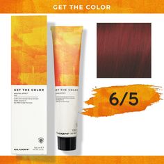 Стойкая краска для волос Elgon Get the Color 6/5 Темно-русый Красный, 100 мл