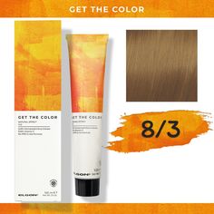 Стойкая краска для волос Elgon Get the Color 8/3 Светло-русый Золотистый, 100 мл