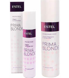 Набор Estel Prima Blonde для Светлых Волос Двухфазный Спрей 200 мл Масло-Уход 100 мл
