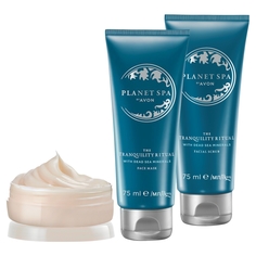Набор Avon planet spa крем для рук и ступней маска для лица скраб для лица 75 мл