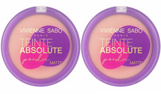 Пудра Vivienne Sabo компактная матирующая Teinte Absolute matte тон 03 6 г 2 шт