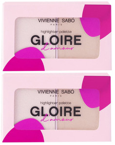 Палетка Vivienne Sabo хайлайтеров Gloire damour тон 01 6 г 2 шт