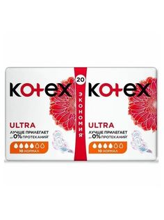 Гигиенические прокладки Kotex Ultra Normal Duo, сеточка, 20 шт