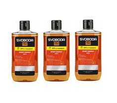 Шампунь-кондиционер-гель для душа 3 в 1 Свобода Men Care Sport Energy 290 мл 3 шт