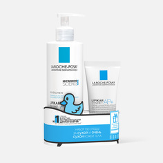 Набор LA ROCHE-POSAY бальзам Lipikar AP+M 400 мл, крем-гель Lipikar Syndet AP+ 100 мл