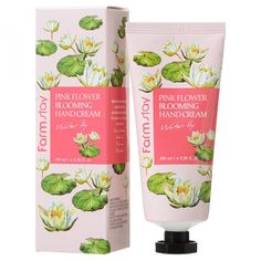 Крем для рук с экстрактом водной лилии, Pink flower blooming Water lily, 100 мл Ekel