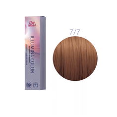 Стойкая крем-краска Wella Illumina Color 7/7 Блонд коричневый 60мл