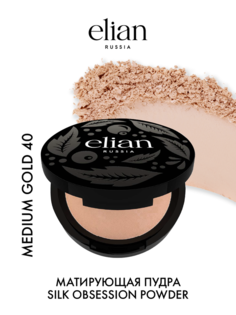 Пудра Elian Russia Silk Obsession Mattifying Powder матирующая тон 40 Medium Gold 7 г