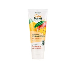 Пенка-спонж Витэкс для умывания Super fruit с манго гиалуроном и витамином С 200 мл Viteks