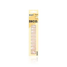 Накладные ногти с клеевыми стикерами Deco Fantasy white story 24 шт