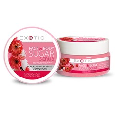 Сахарный скраб для лица и тела с экстрактом Moroccan Snow White EXOTICMOOD 300 мл