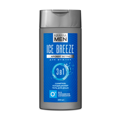 Набор Krassa Шампунь Кондиционер Гель Men Ice Breeze 3в1 250 Мл