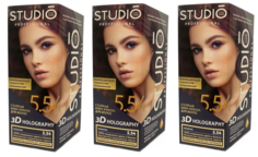 Краска для волос Studio Professional Essem Hair 5.54 Махагон 115 мл 3 шт