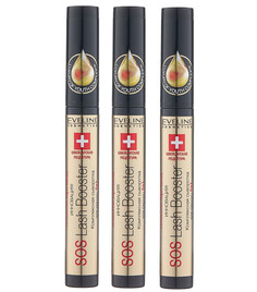 Сыворотка для ресниц Eveline Cosmetics Комплексная sos lash booster 10 мл 3 шт