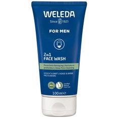 Гель для умывания Weleda мужской для лица и бороды 2 в 1 100 мл