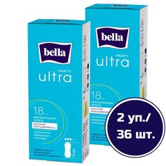 Прокладки ежедневные женские bella Panty ULTRA large удлиненные 18 шт. х 2 уп.