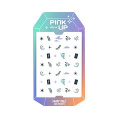 Наклейки для ногтей PINK UP Decor Nail Stickers переводные тон 224