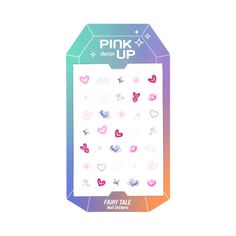 Наклейки для ногтей PINK UP Decor Nail Stickers переводные тон 225