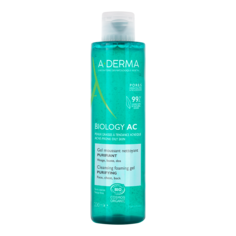 Очищающий пенящийся гель A-Derma Biology AC для жирной кожи, склонной к акне 200 мл Pierre Fabre