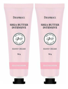 Крем для рук Deoproce Shea Butter Intensive Hand Cream Peach Blossom 50 г 2 шт