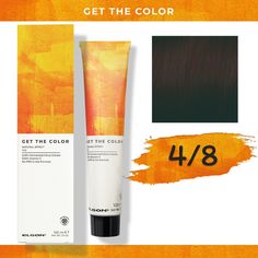 Стойкая краска для волос Elgon Get the Color 4/8 Каштановый Коричневый, 100 мл