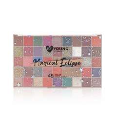 Палетка теней и глиттеров для век BeYoung Magical Eclipse 45 оттенков 50г