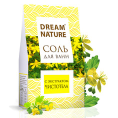 Соль для ванны природная С экстрактом чистотела, 500 г Dream Nature