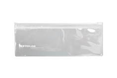 Футляр для кистей Kryolan прозрачный, на молнии, 22*14см No Brand