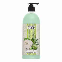 Туалетное мыло Vesta хлопок-оливковое масло 1 л Веста