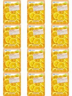 Маска для лица FoodaHolic тканевая 3D Mask Sheet Orange 23 мл 12 шт