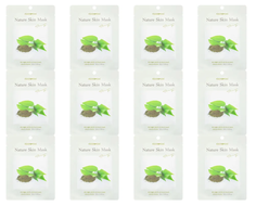 Маска для лица FoodaHolic тканевая Green Tea Nature Skin Mask 23 мл 12 шт