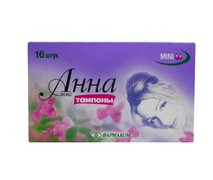 Тампоны гигиенические Анна Люкс Mini, 16 шт в упаковке Anna