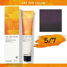 Стойкая краска для волос Elgon Get the Color 5/7 Светло-каштановый Фиолетовый, 100 мл