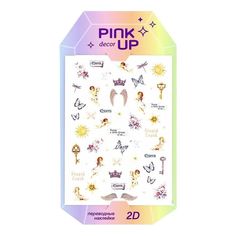 Наклейки для ногтей Pink Up Decor Cute Collection 2D переводные тон 123