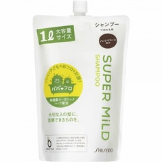 мягкий шампунь для волос с ароматом трав Shiseido super mild мягкая упаковка 1000 мл