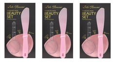 Набор Anskin косметических чаш Bella Accesorries Beauty Set Pink 3 шт